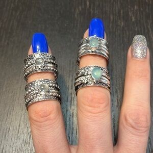 Gemstone Spinner Ring